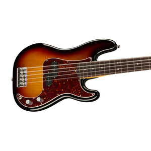 Fender American Professional II Precision Bass V Electric Guitar, RW FB, 3-Tone Sunburst