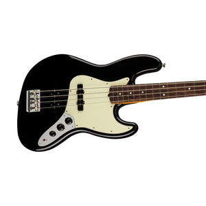 Fender American Professional II Jazz Bass Electric Guitar, RW FB, Black