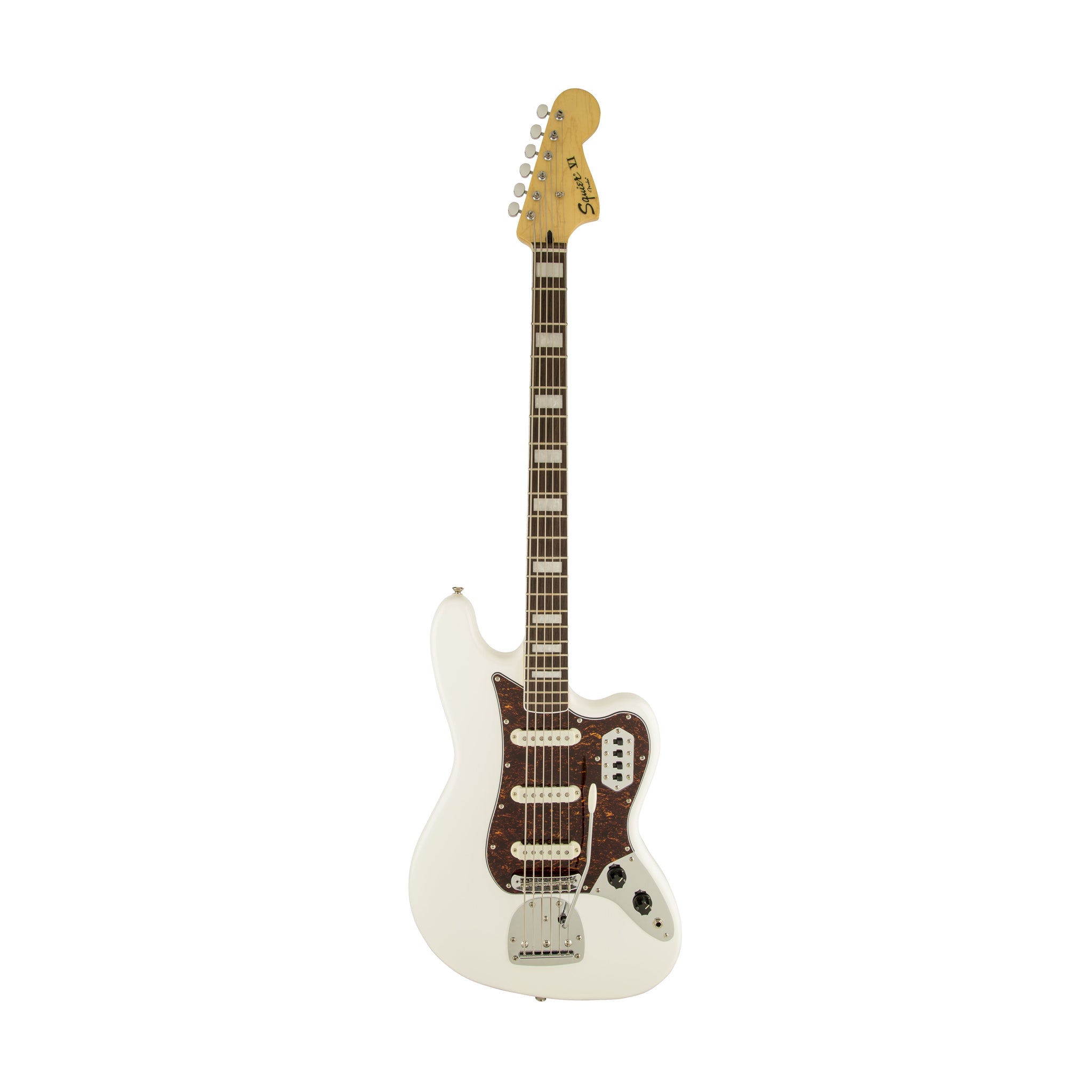 Squier Vintage Modified Bass Guitar VI, RW Neck, Olympic White