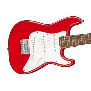 Squier Mini Stratocaster Electric Guitar, Laurel FB, Dakota Red