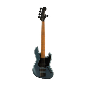 Squier Contemporary Active Jazz Bass HH V Bass Guitar, Gunmetal Metallic