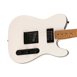 Squier Contemporary Telecaster Electric Guitar, Roasted Maple FB, Pearl White