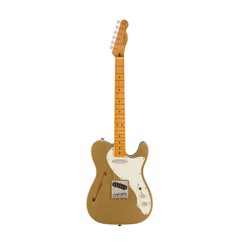 Squier FSR Classic Vibe 60s Telecaster Thinline Electric Guitar, Maple FB, Aztec Gold