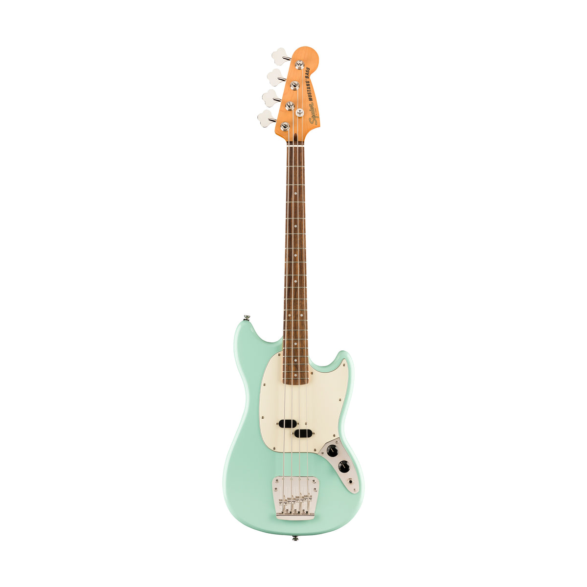 Squier Classic Vibe 60s Mustang Bass Guitar, Laurel FB, Seafoam