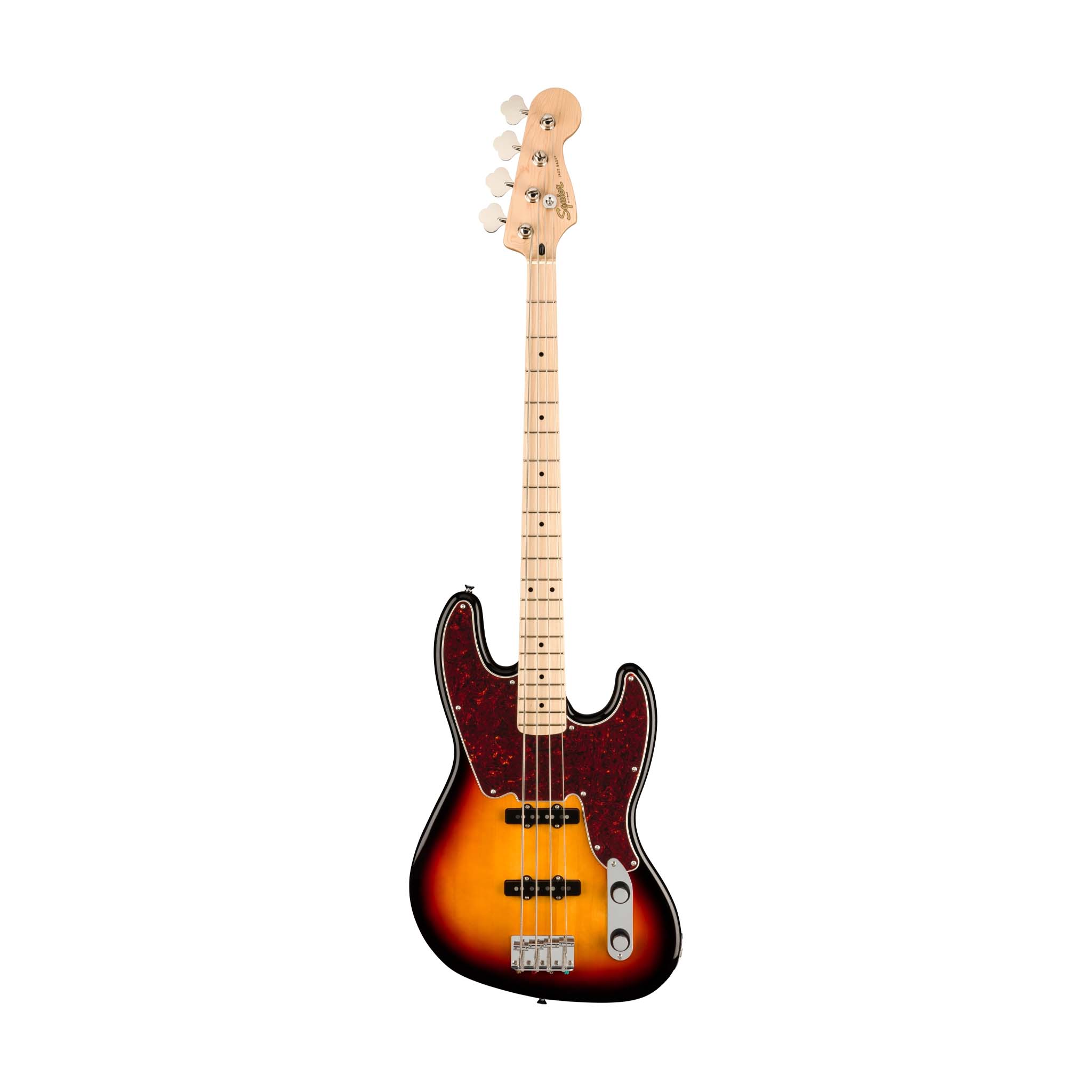 Squier Paranormal Series 54 Jazz Bass Electric Guitar, 3-Tone Sunburst