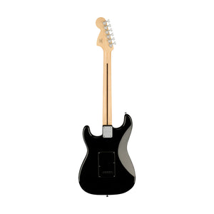 Squier FSR Affinity Series Stratocaster Electric Guitar w/Tortoiseshell Pickguard, Laurel FB, Black