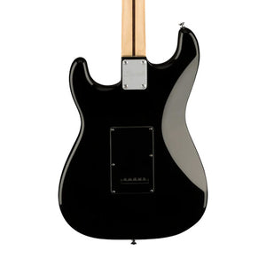 Squier FSR Affinity Series Stratocaster Electric Guitar w/Tortoiseshell Pickguard, Laurel FB, Black