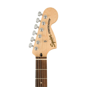 Squier FSR Affinity Series Stratocaster Electric Guitar w/Tortoiseshell Pickguard, Laurel FB, Black