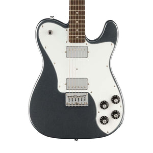 Squier Affinity Series Telecaster Deluxe Electric Guitar, Laurel FB, Charcoal Frost Metallic