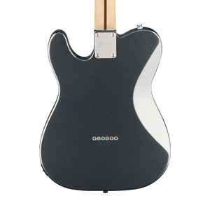 Squier Affinity Series Telecaster Deluxe Electric Guitar, Laurel FB, Charcoal Frost Metallic