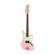 Squier FSR Affinity Series Jag Bass H Guitar, Laurel FB, Shell Pink