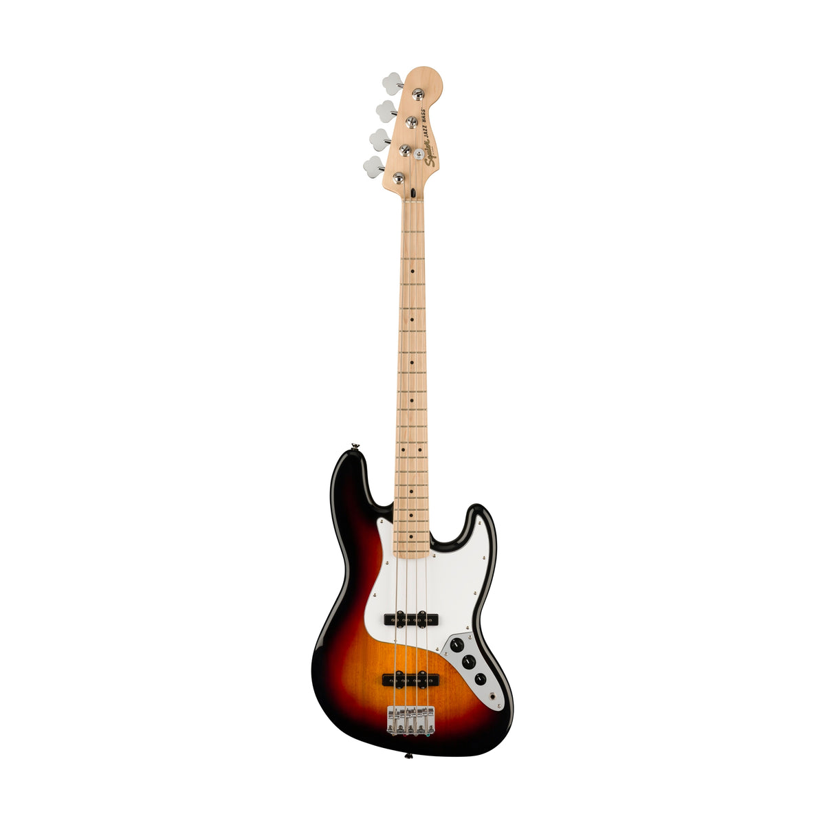 Squier Affinity Series Jazz Bass Guitar, Maple FB, 3-Color
