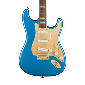 Squier 40th Anniversary Gold Edition Stratocaster Electric Guitar, Lake Placid Blue