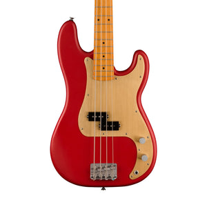 Squier 40th Anniversary Vintage Edition Precision Bass Guitar, Satin Dakota Red