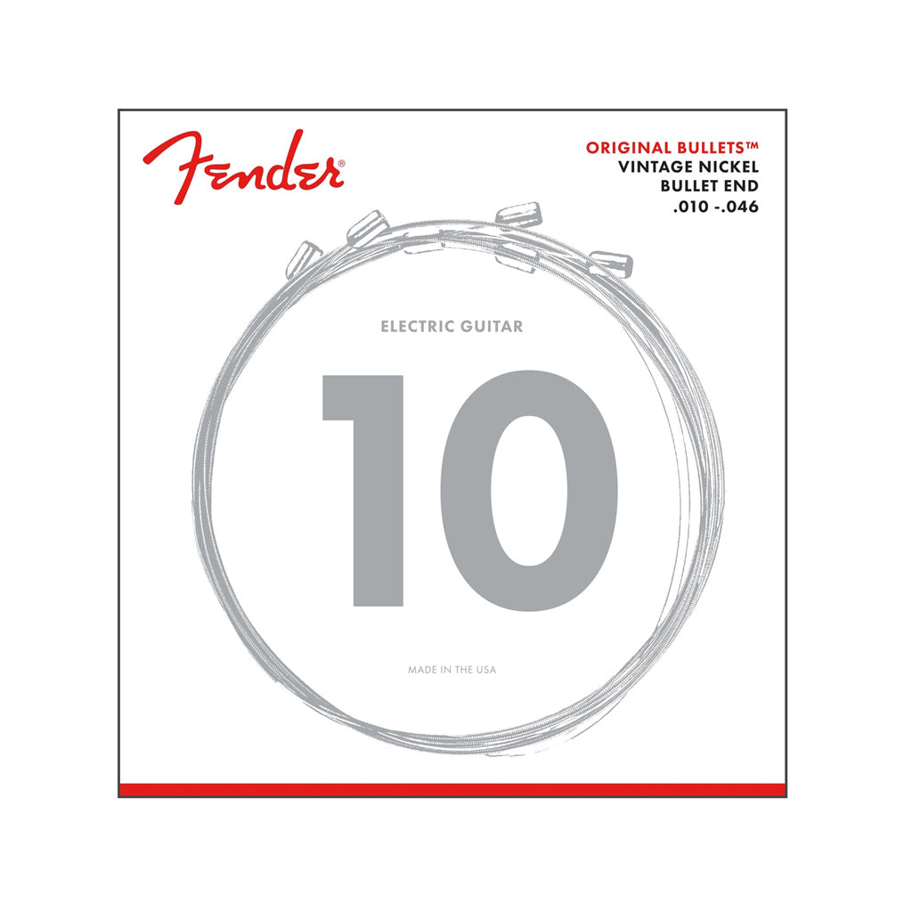 Fender 3150R Original Bullets Pure Nickel Regular Electric Guitar Strings, 10-46