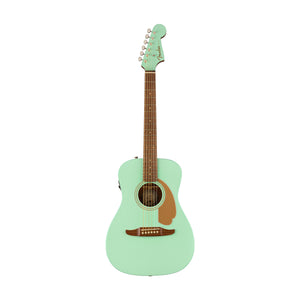 Fender FSR California Malibu Player Small-Bodied Acoustic Guitar, Walnut FB, Surf Green