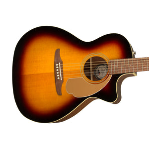 Fender California Newporter Player Medium-Sized Acoustic Guitar, Sunburst