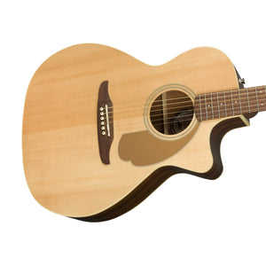 Fender California Newporter Player Medium-Sized Acoustic Guitar, Natural