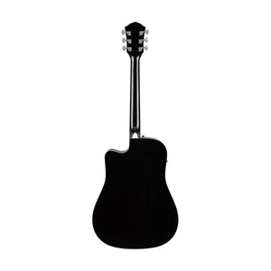 Fender FA-125CE Dreadnought Acoustic Guitar, Black