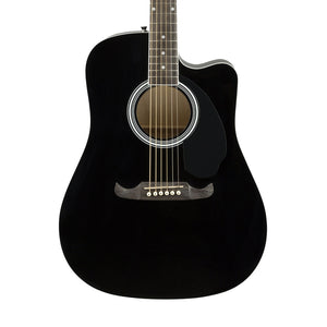 Fender FA-125CE Dreadnought Acoustic Guitar, Black