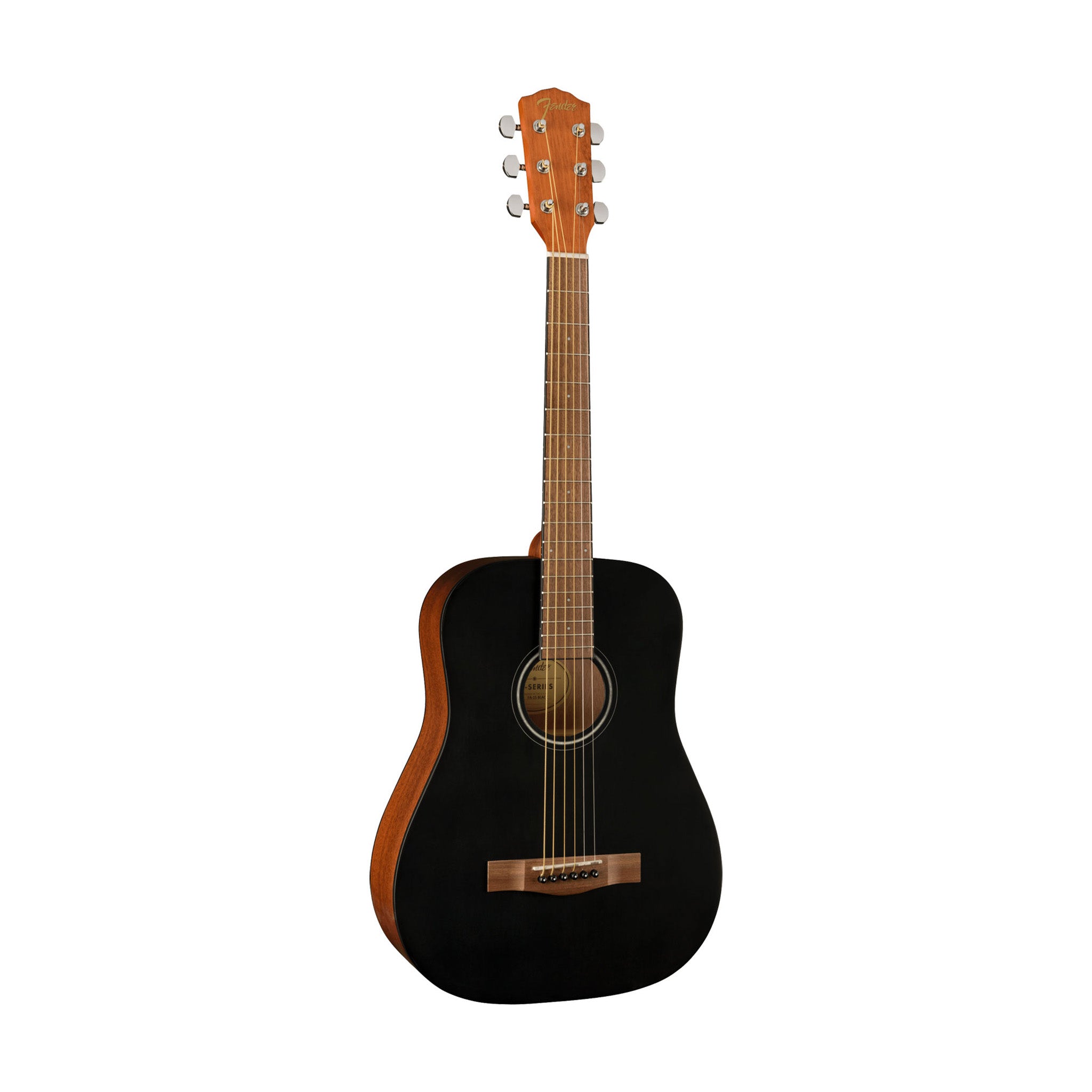 Fender Limited Edition FA-15 3/4 Size Steel String Acoustic Guitar w/ Gig Bag, Black