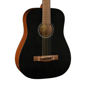 Fender Limited Edition FA-15 3/4 Size Steel String Acoustic Guitar w/ Gig Bag, Black