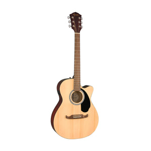 Fender FA-135CE Concert Acoustic Guitar, Walnut FB, Natural