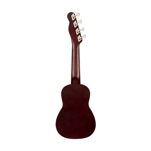 Fender Venice Soprano Ukulele, Walnut FB, 2-Color Sunburst