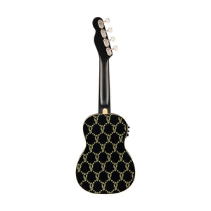 Fender Billie Eilish Signature Concert Ukulele, Walnut FB, Black