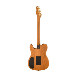 Fender FSR American Acoustasonic Telecaster Acoustic Guitar w/bag, Ebony FB, Blue Flower