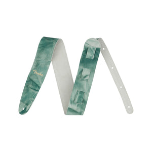 Fender Tie-dye Leather Guitar Strap, Sage Green