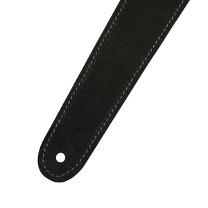 Fender 2inch Reversible Suede Guitar Strap, Black/Gray