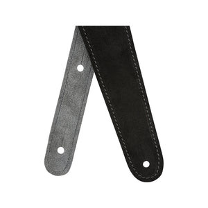 Fender 2inch Reversible Suede Guitar Strap, Black/Gray