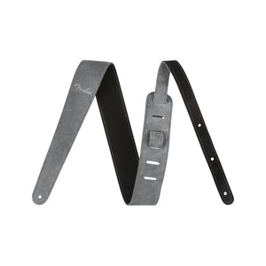 Fender 2inch Reversible Suede Guitar Strap, Black/Gray