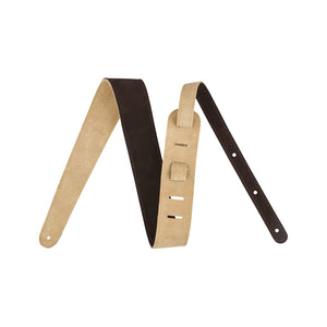 Fender 2inch Reversible Suede Guitar Strap, Brown/Tan