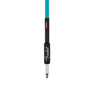 Fender 10 FT Professional Series Glow in the Dark Instrument Cable, Blue