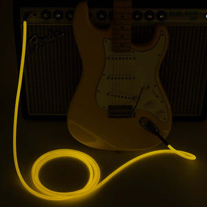 Fender 10 FT Professional Series Glow in the Dark Instrument Cable, Orange