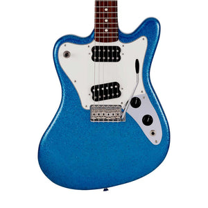 Fender Japan Ltd Ed Super Sonic Electric Guitar, RW FB, Blue Sparkle
