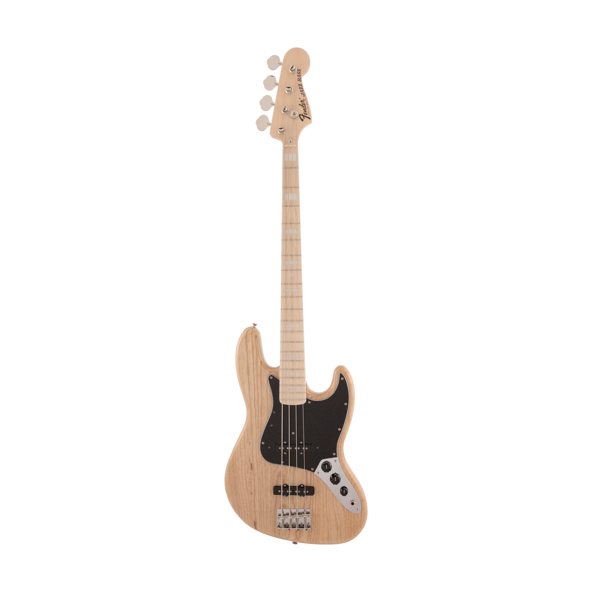 Fender Japan Traditional II 70s Jazz Bass Guitar, Maple FB, Natural