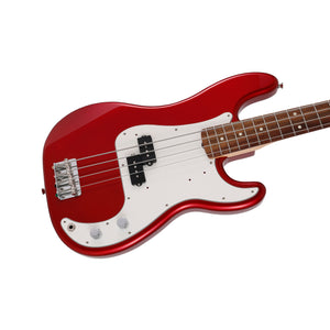Fender Japan Traditional II 60s Precision Bass Guitar, RW FB, Candy Apple Red
