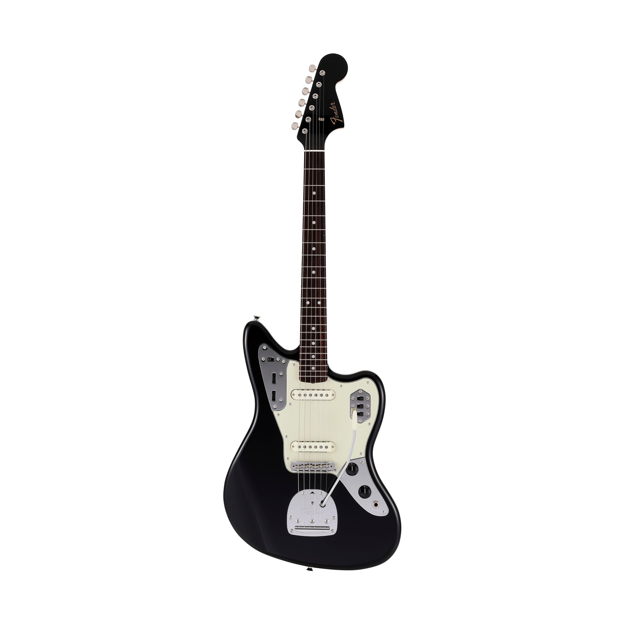 Fender Japan Traditional II 60s Jaguar Electric Guitar, RW FB, Black