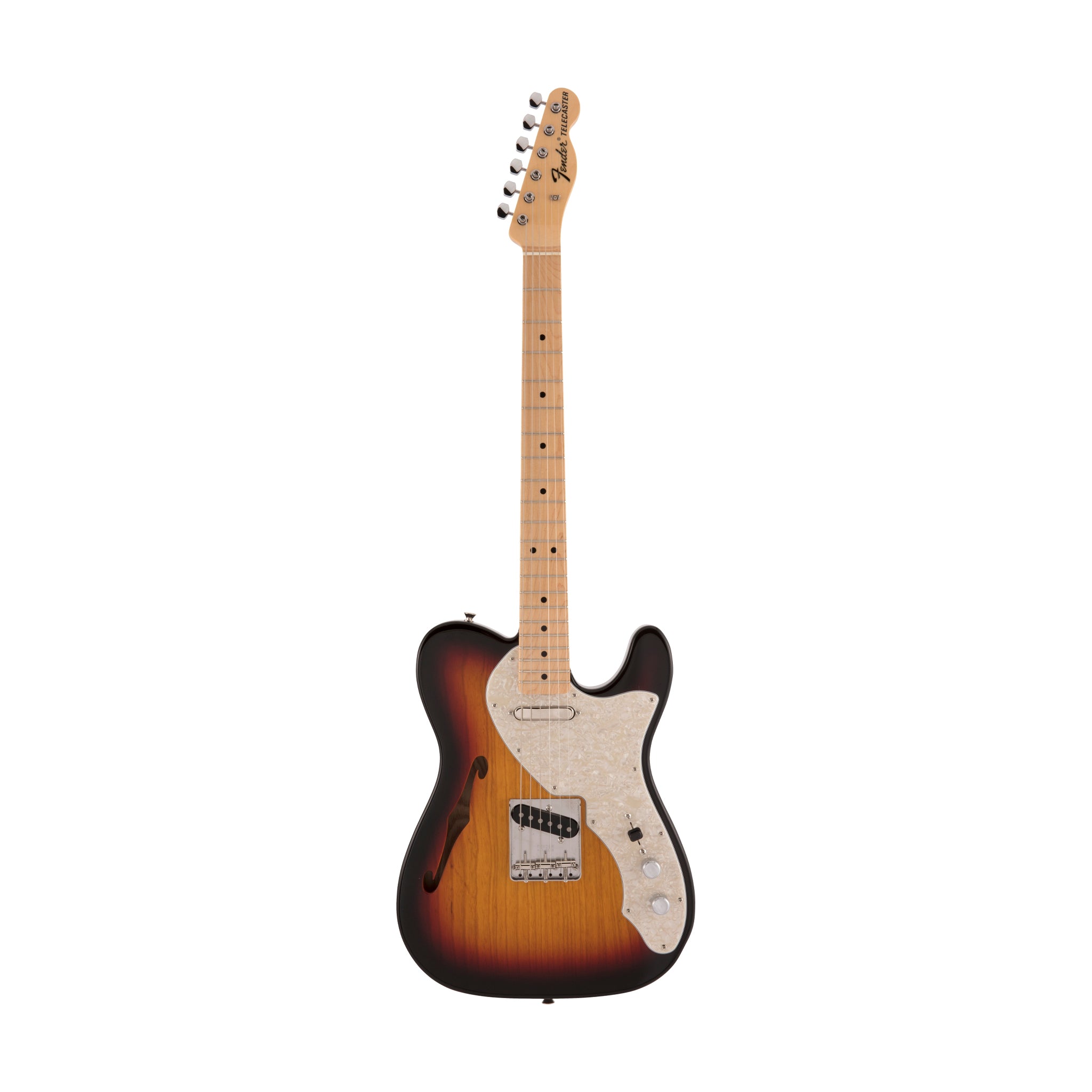Fender Japan Heritage 60s Telecaster Electric Guitar, Maple FB, 3-Tone Sunburst