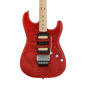 Fender Michiya Haruhata Stratocaster Electric Guitar, Maple FB, Trans Pink