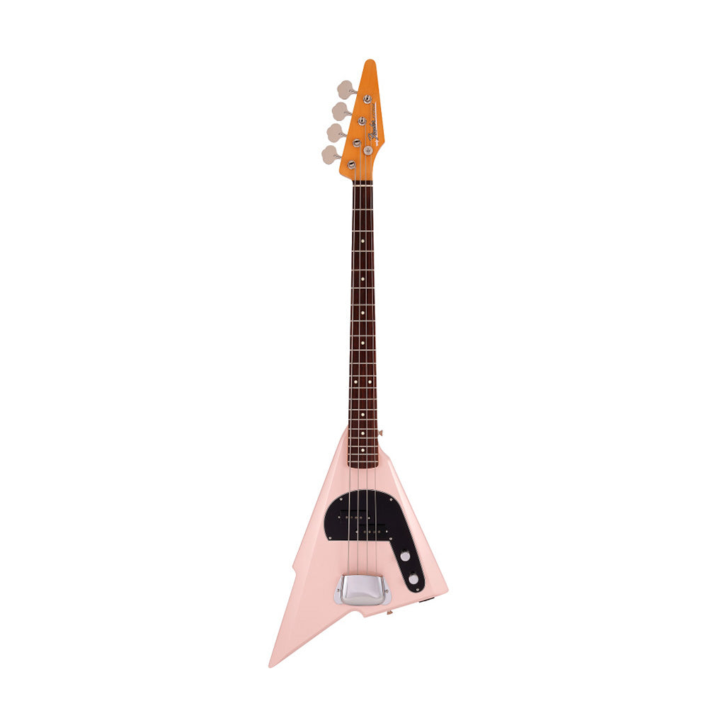 Fender Hama Okamoto Signature Katana Bass Guitar, Shell Pink