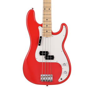 Fender Japan Limited International Color Precision Bass Electric Guitar, Maple FB, Morocco Red