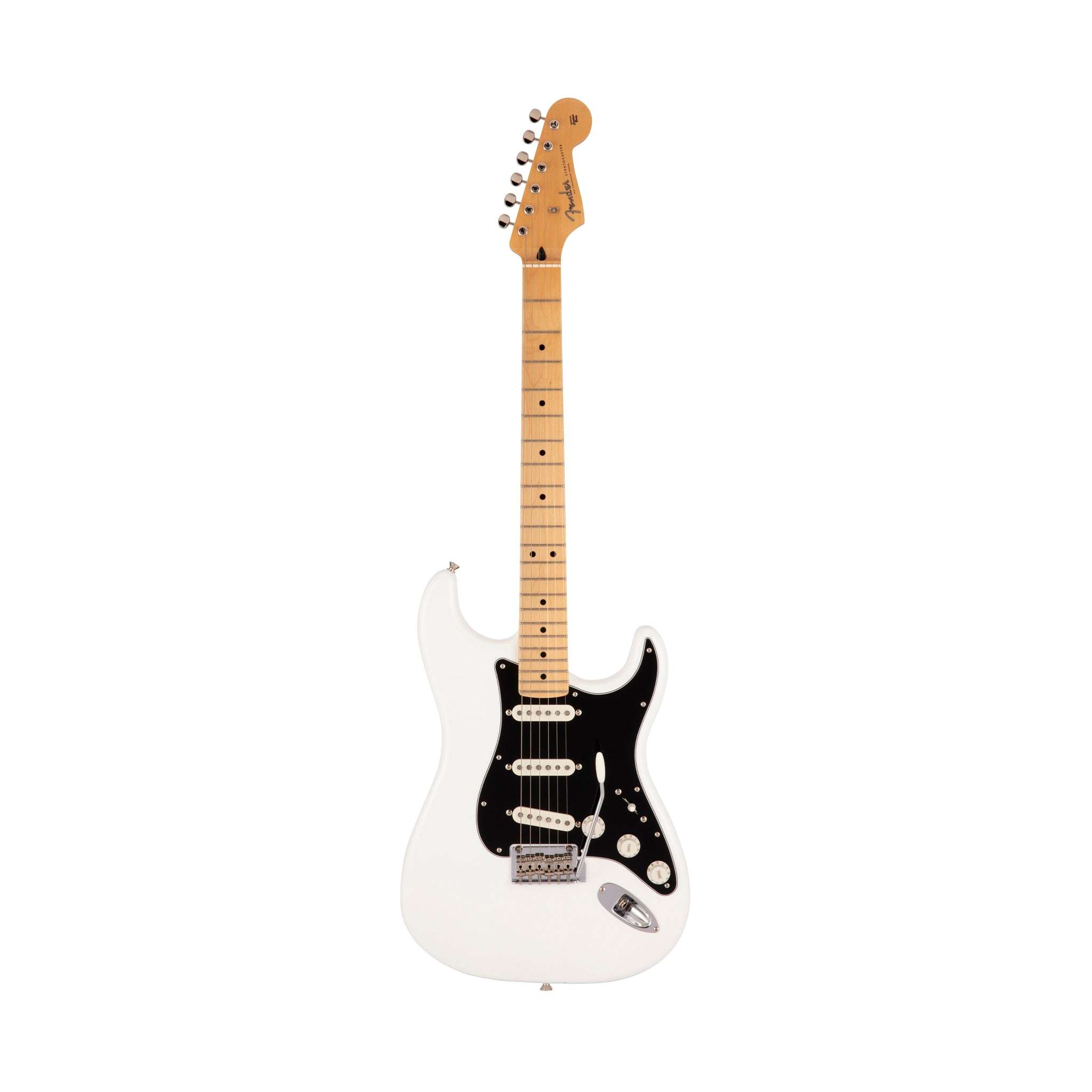 Fender Japan Hybrid II Stratocaster Electric Guitar, Maple FB, Arctic White