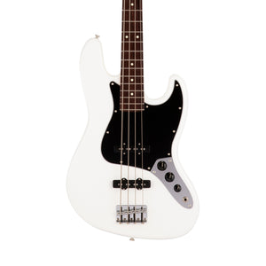Fender Japan Hybrid II Jazz Bass Guitar, RW FB, Arctic White