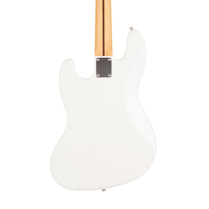 Fender Japan Hybrid II Jazz Bass Guitar, RW FB, Arctic White