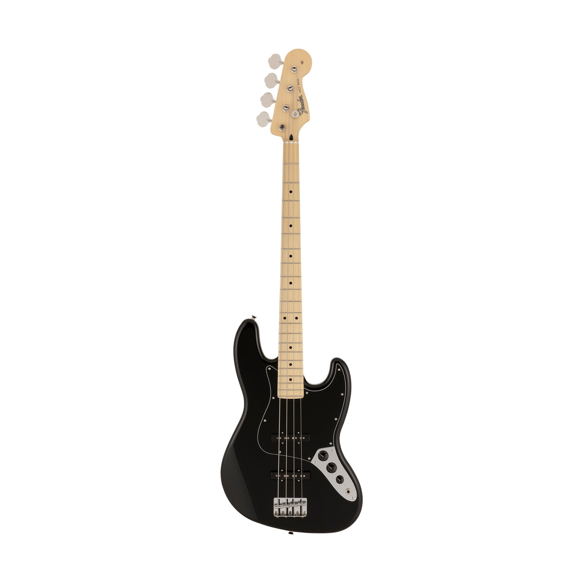 Fender Japan Hybrid II Jazz Bass Guitar, Maple FB, Black – Swee