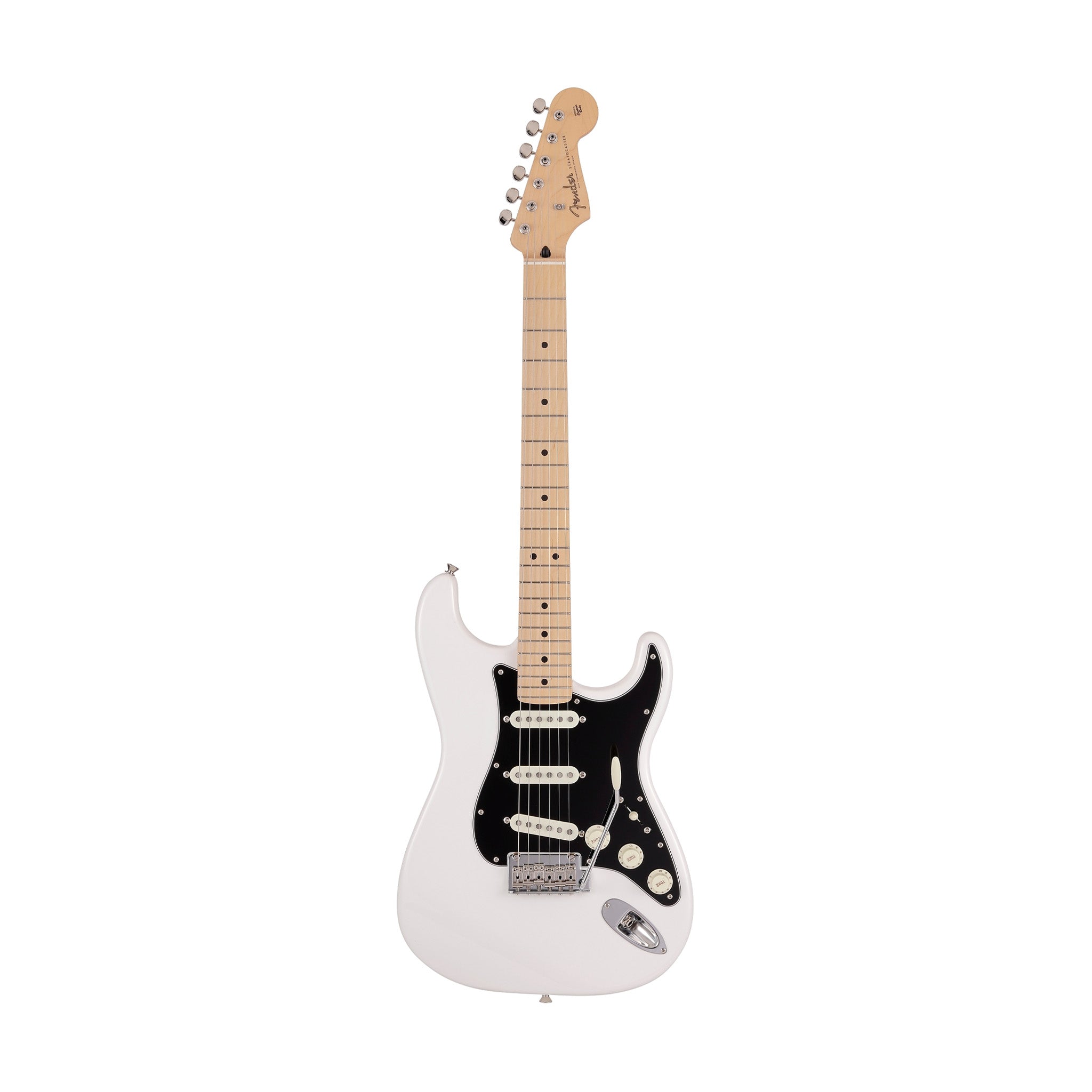 Fender Japan Junior Collection Stratocaster Electric Guitar, Maple FB, Arctic White